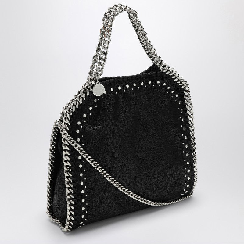 Stella Mccartney Black Falabella Mini Bag With Studs Women