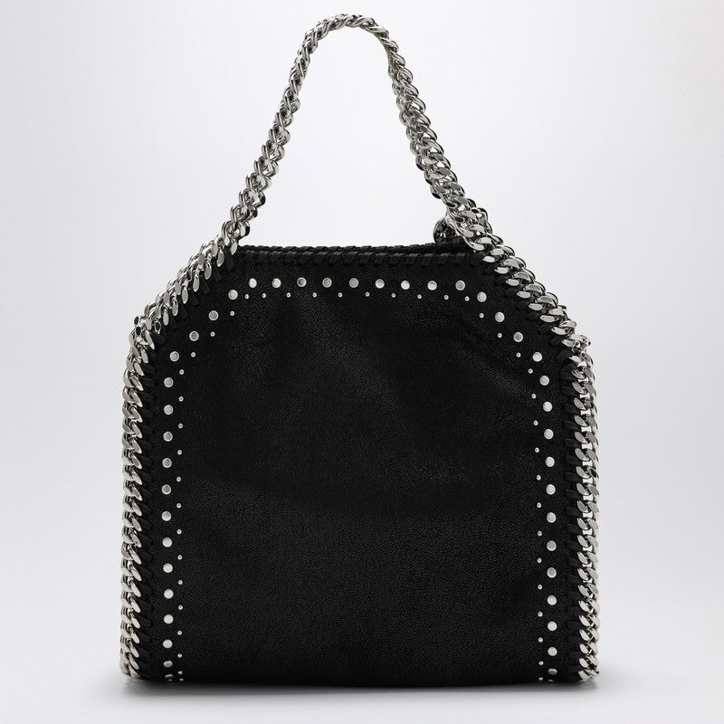 Stella Mccartney Black Falabella Mini Bag With Studs Women