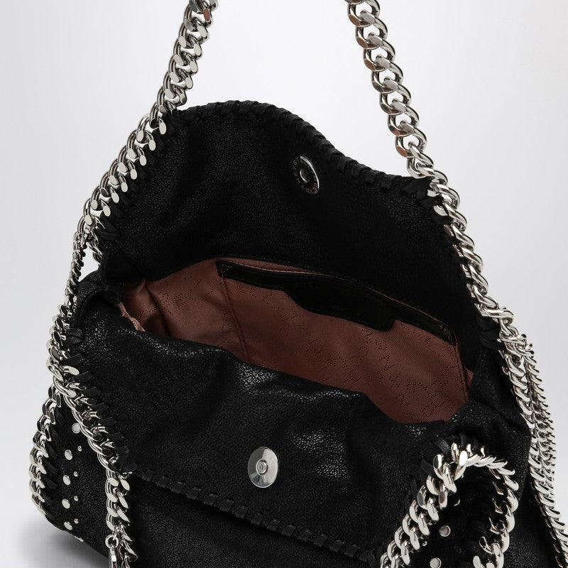 Stella Mccartney Black Falabella Mini Bag With Studs Women