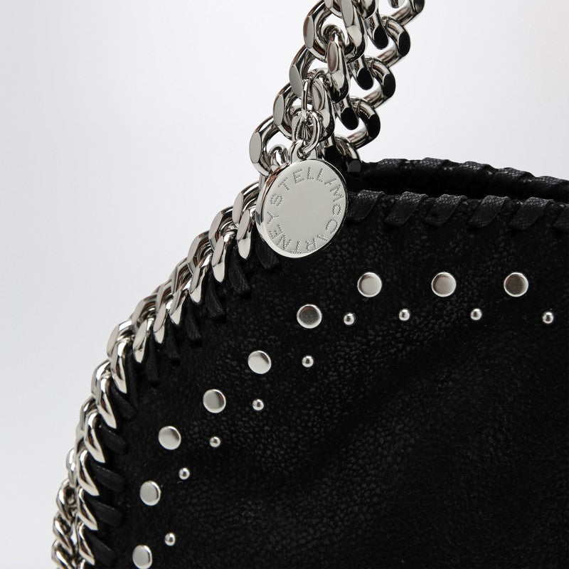Stella Mccartney Black Falabella Mini Bag With Studs Women