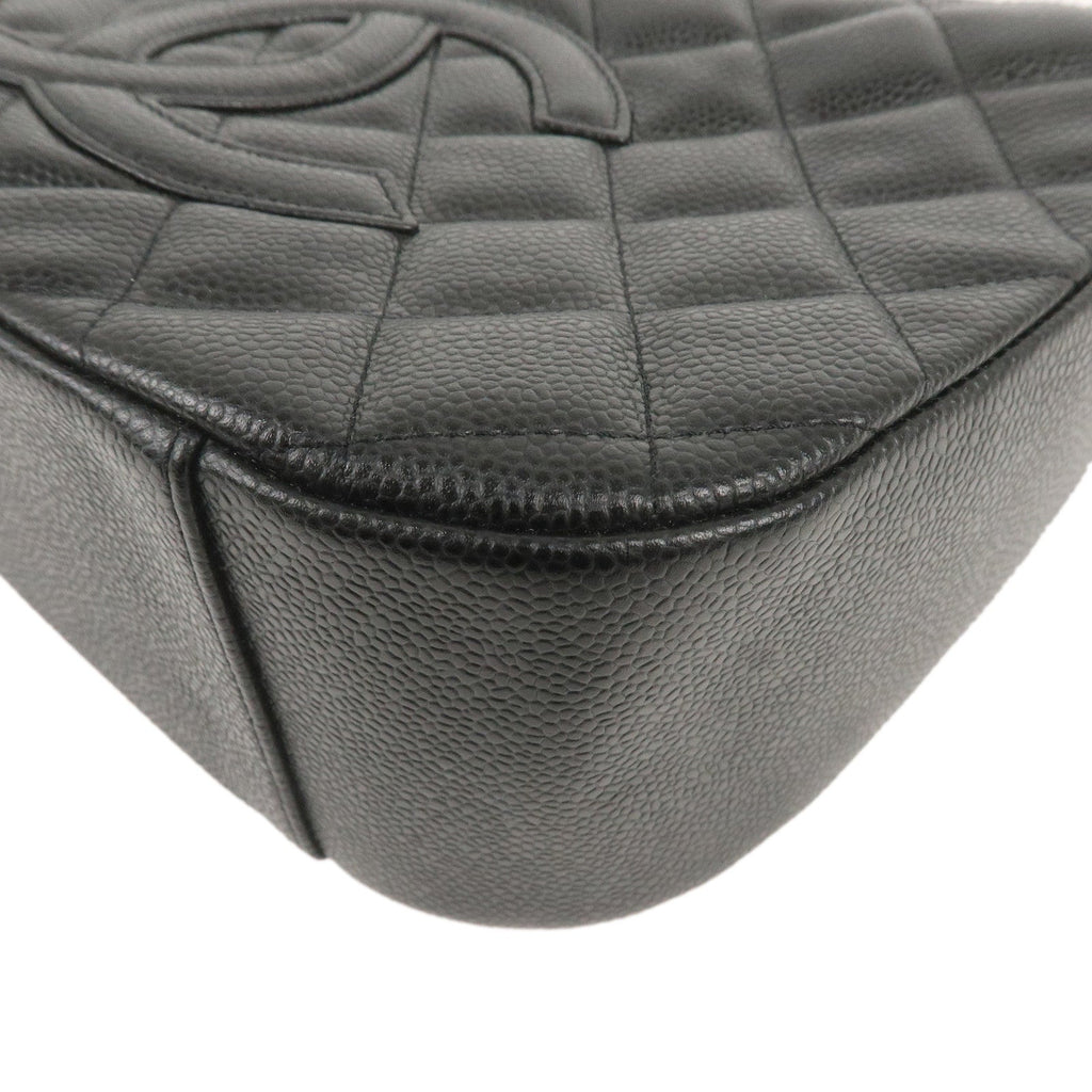 CHANEL Matelasse Caviar Skin Chain Shoulder Bag Black A20993