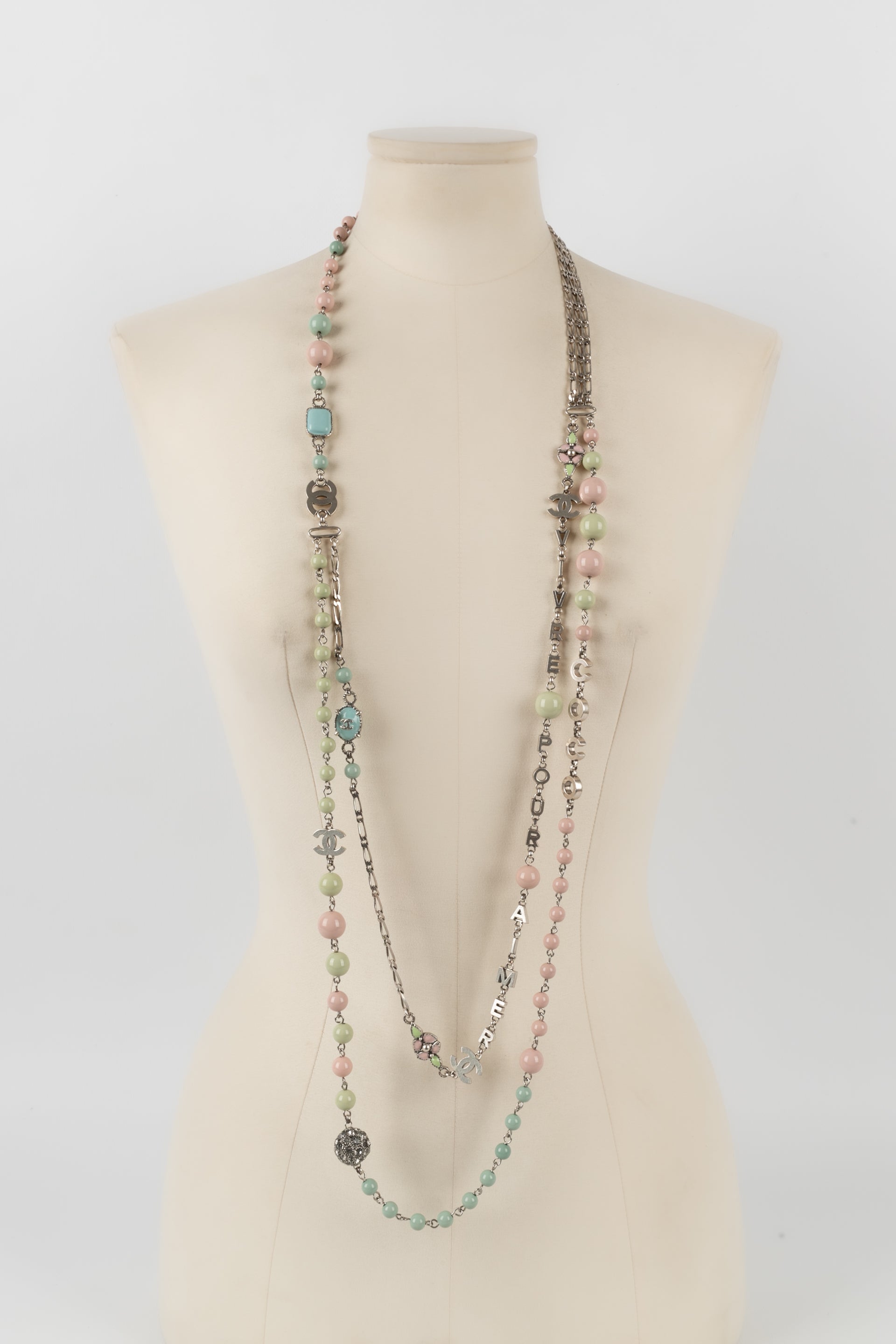 Collier pastel Chanel CroisiÃƒÆ’Ã‚Â¨re 2003