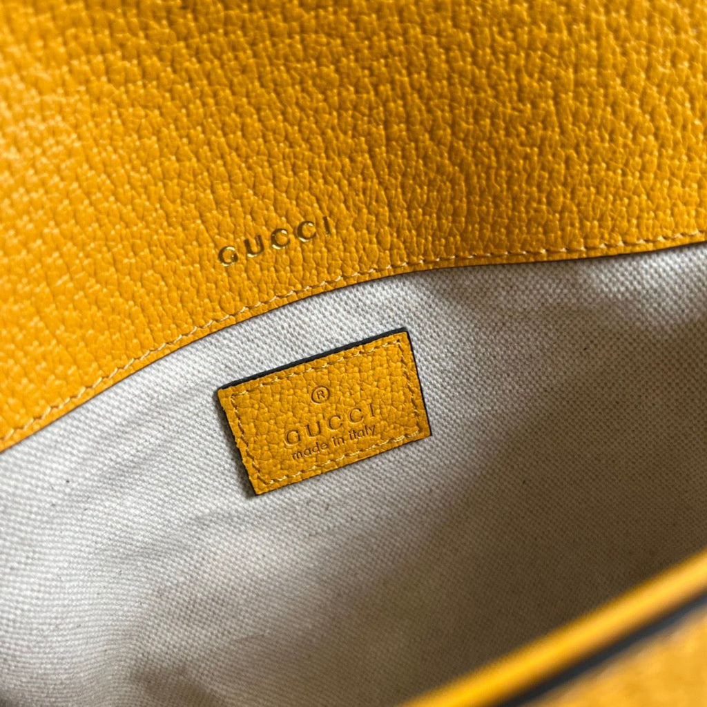 gg x Adidas Horsebit 1955 Mini Bag Yellow For Women, Women’s Bags 8.1in/21cm gg 658574 U3ZDG 7775