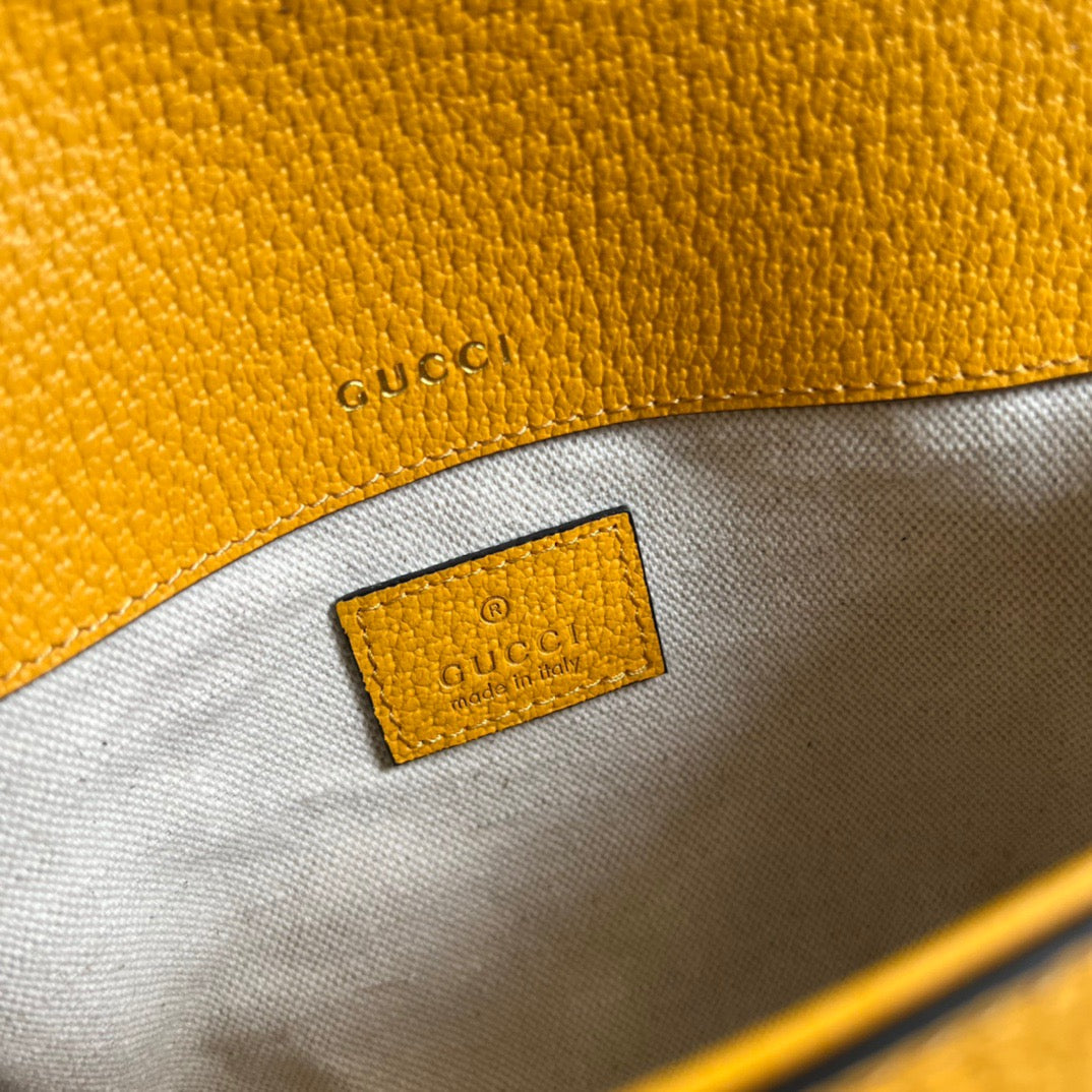 Glami x AGLAMIdas Horsebit 1955 Mini Bag Yellow For Women, Women’s Bags 8.1in/21cm Glami 658574 U3ZGLAMI 7775