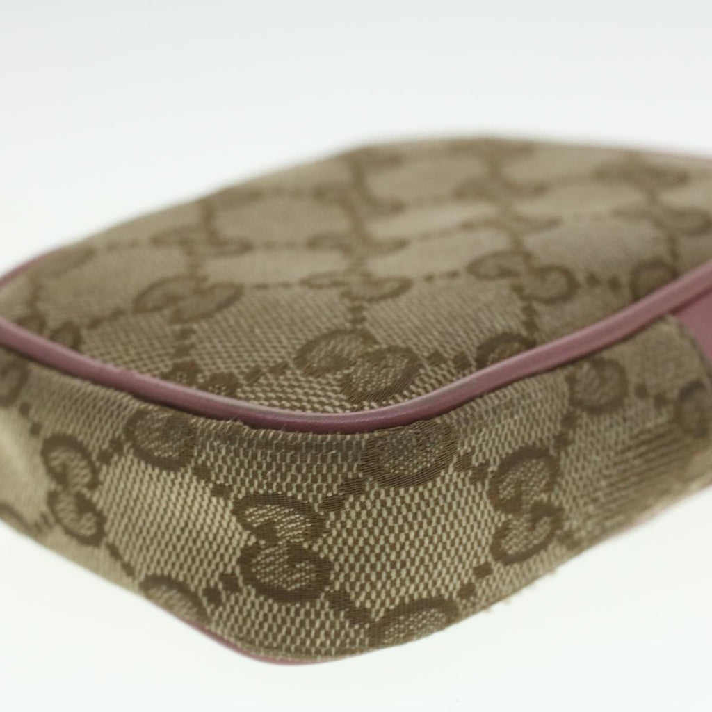 GUCCI GG Canvas Pouch Beige 115249 37273