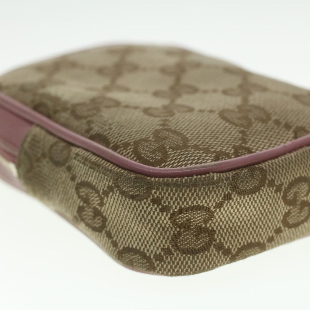 GUCCI GG Canvas Pouch Beige 115249 37273