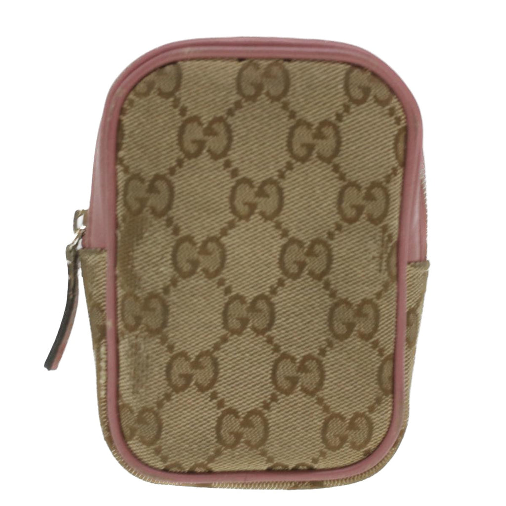 GUCCI GG Canvas Pouch Beige 115249 37273