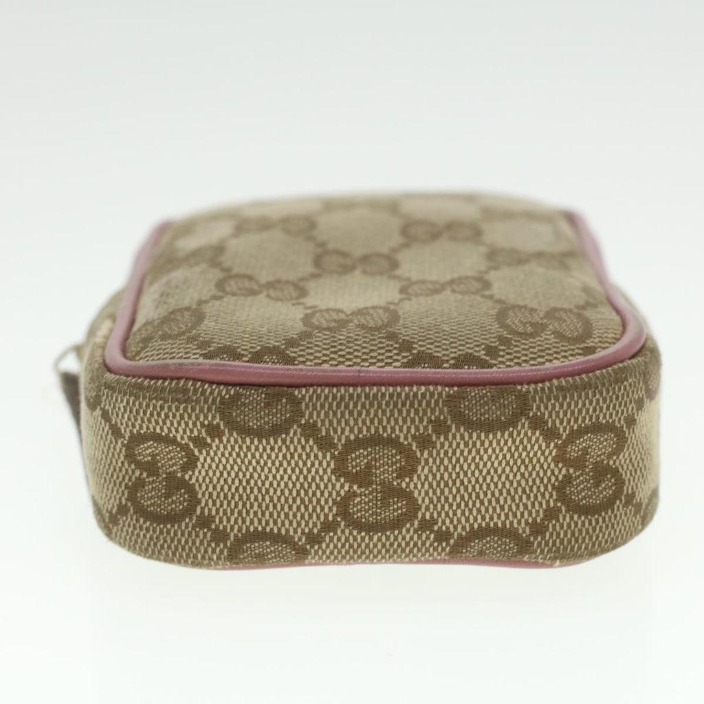 GUCCI GG Canvas Pouch Beige 115249 37273