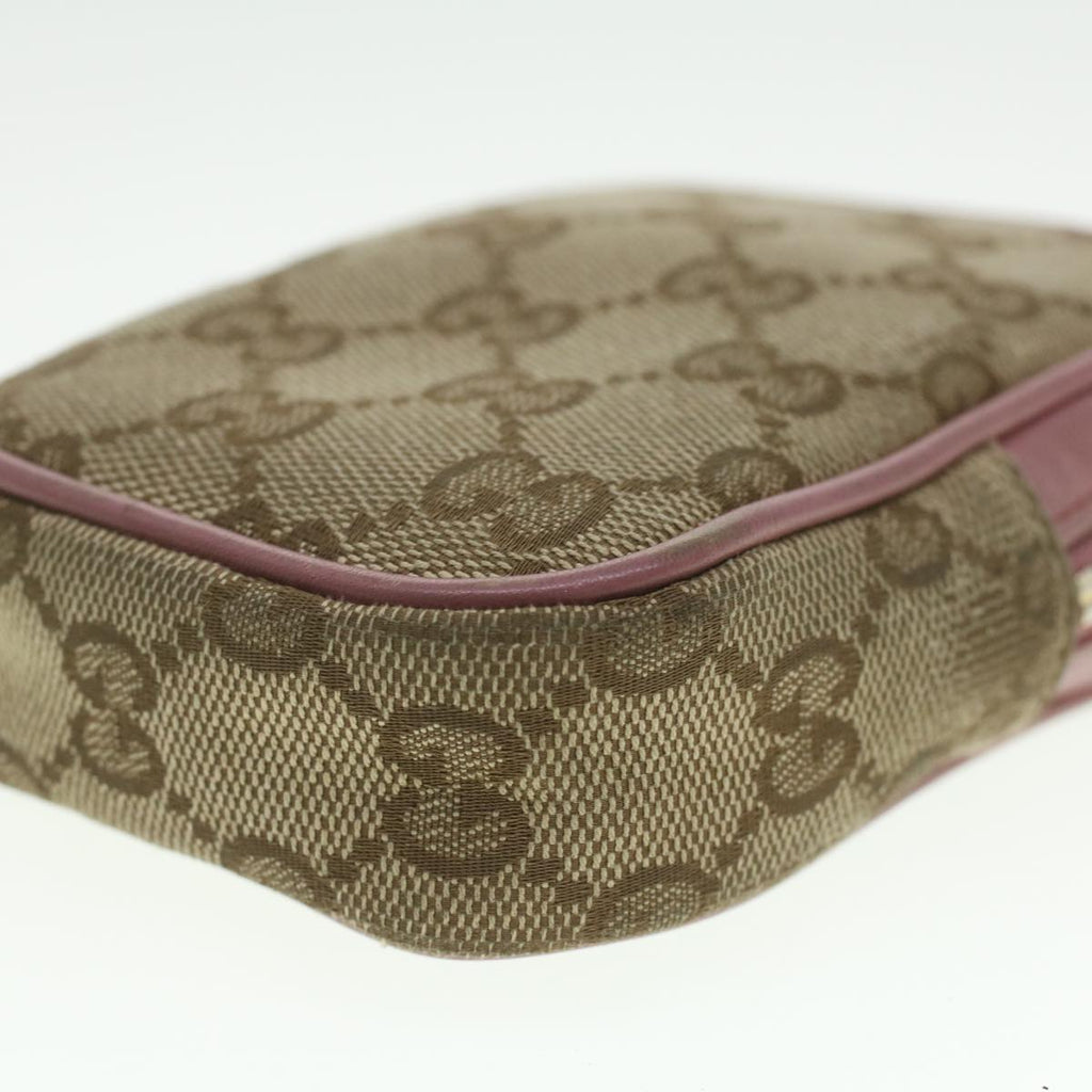 GUCCI GG Canvas Pouch Beige 115249 37273