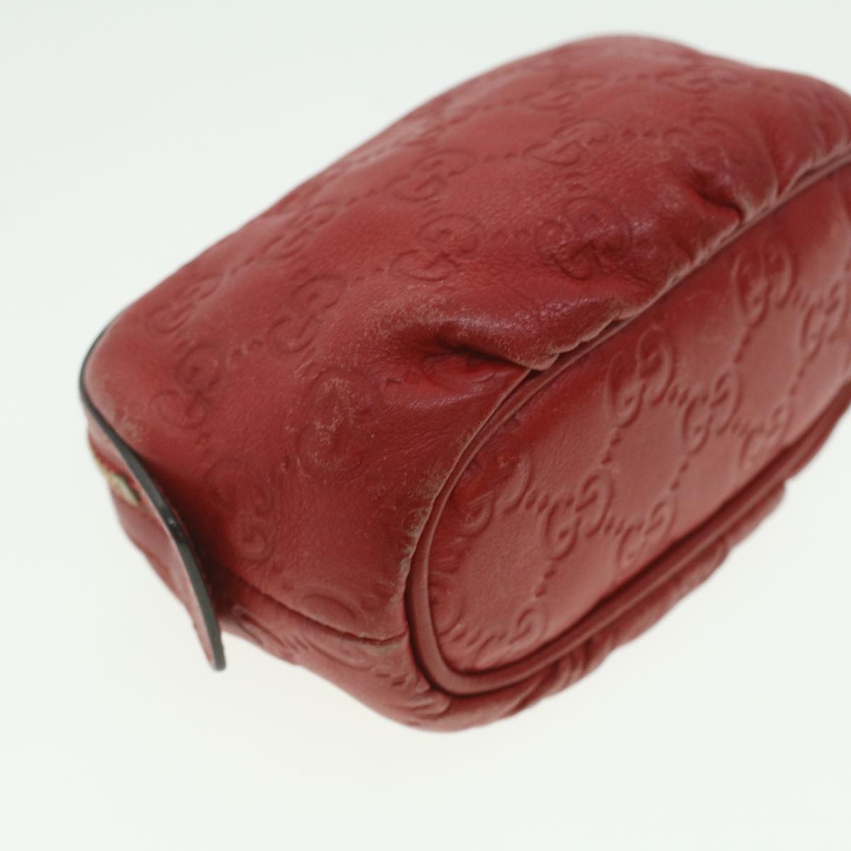 GUCCI Guccissima Pouch Red 282642 37323