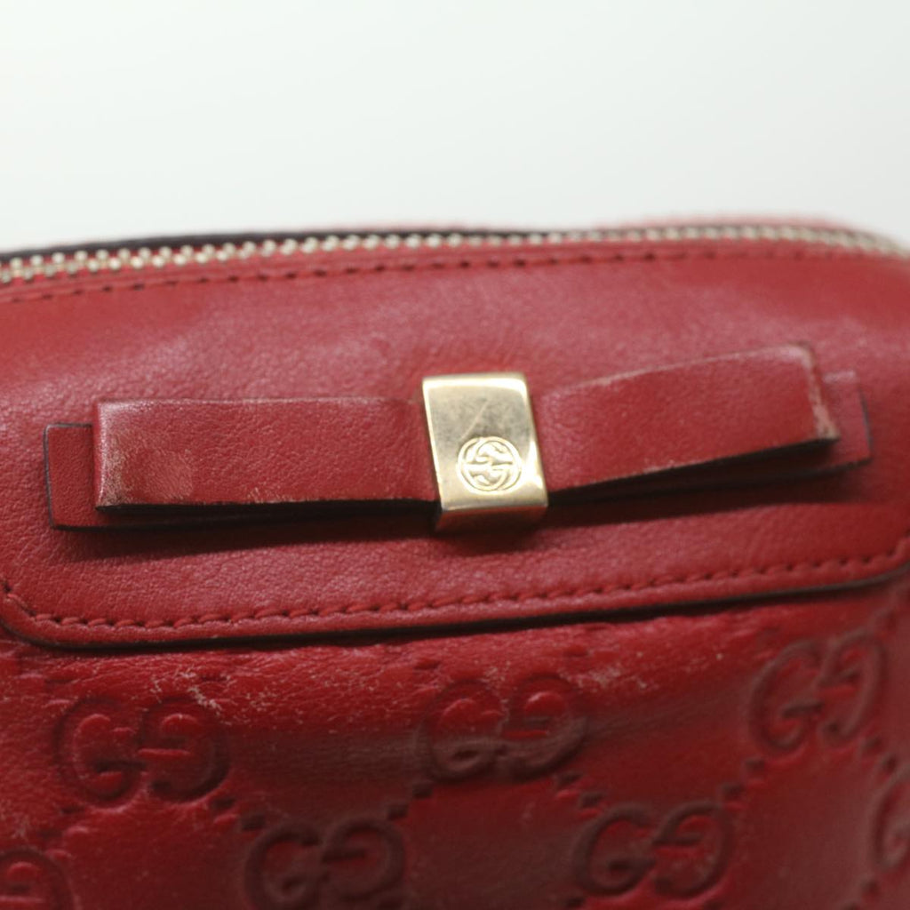 GUCCI Guccissima Pouch Red 282642 37323