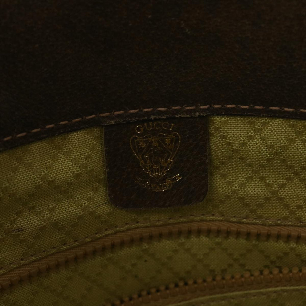 GUCCI GG Canvas Web Sherry Line Hand Bag PVC Leather Beige Red Green 37344