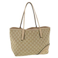 GUCCI GG Canvas Tote Bag Beige 169946 37347