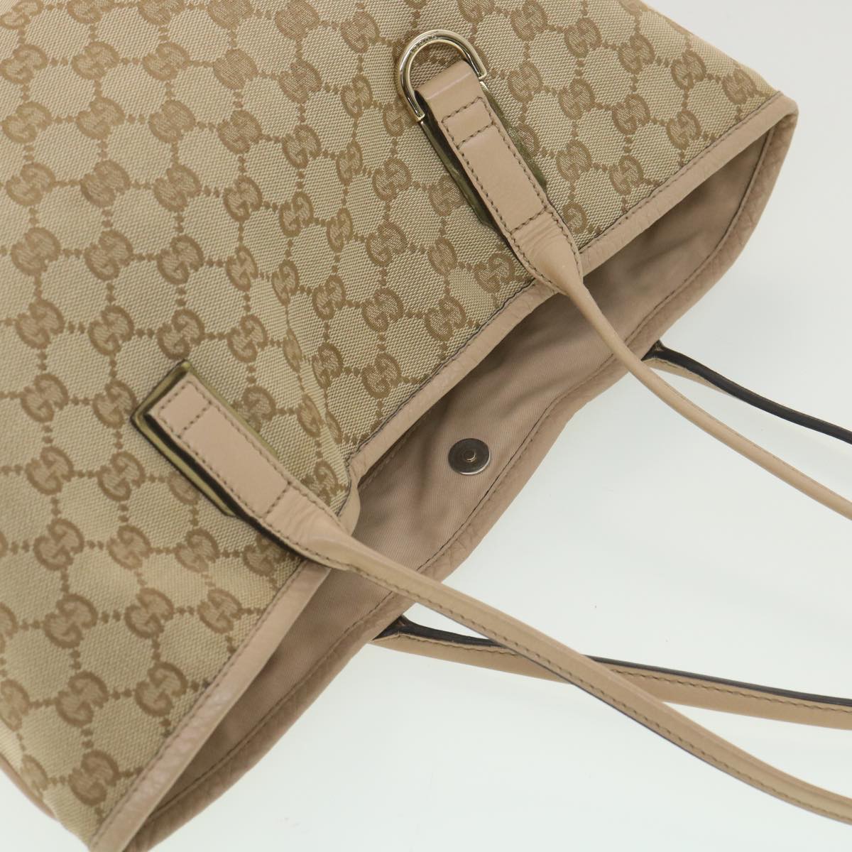 GUCCI GG Canvas Tote Bag Beige 169946 37347