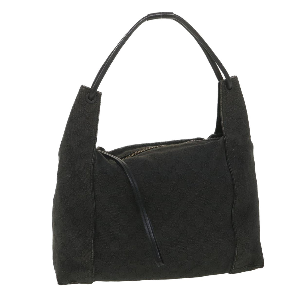 GUCCI GG Canvas Shoulder Bag Gray 101292 37374