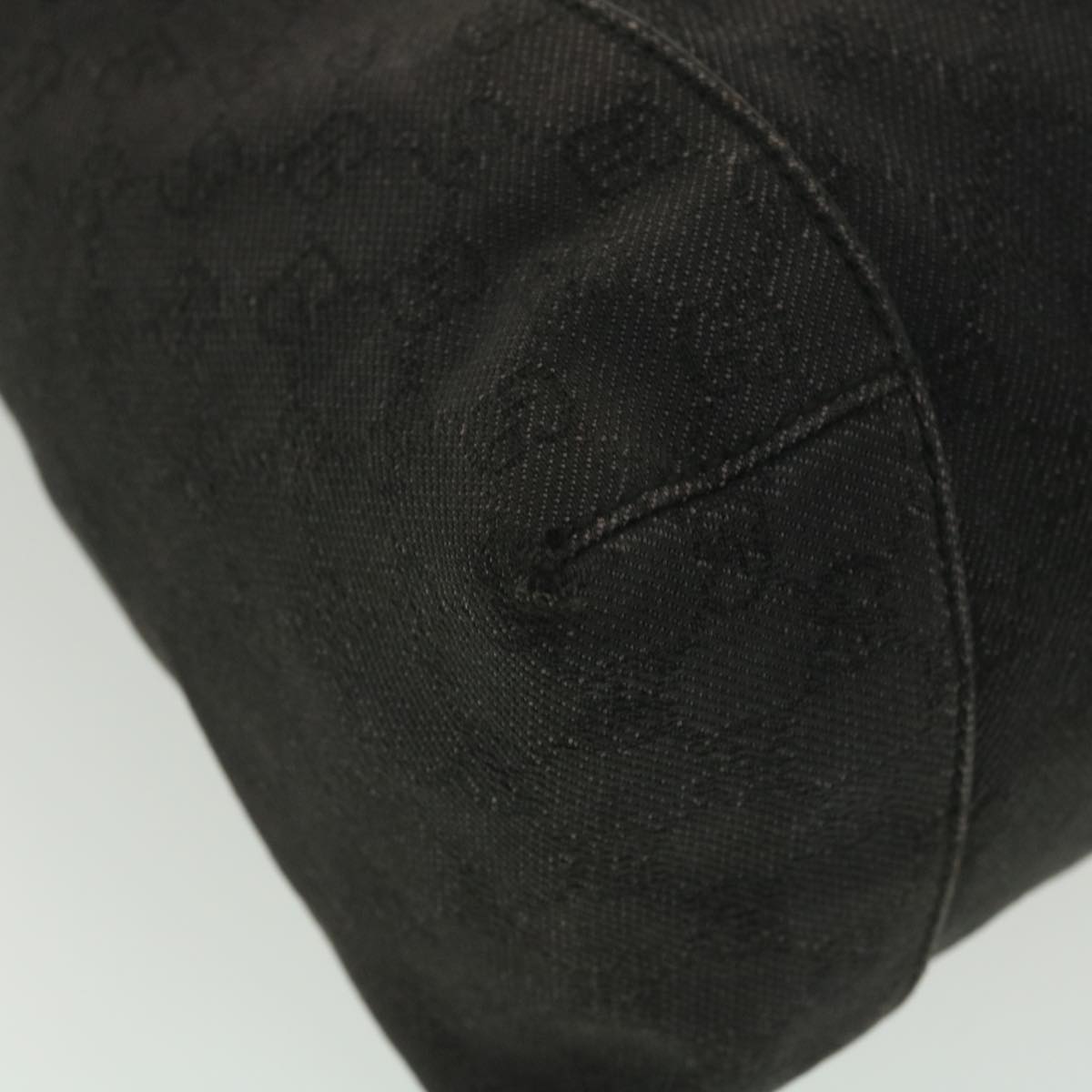 GUCCI GG Canvas Shoulder Bag Gray 101292 37374