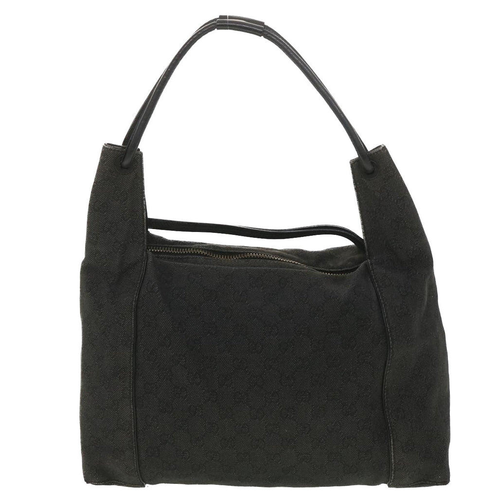 GUCCI GG Canvas Shoulder Bag Gray 101292 37374