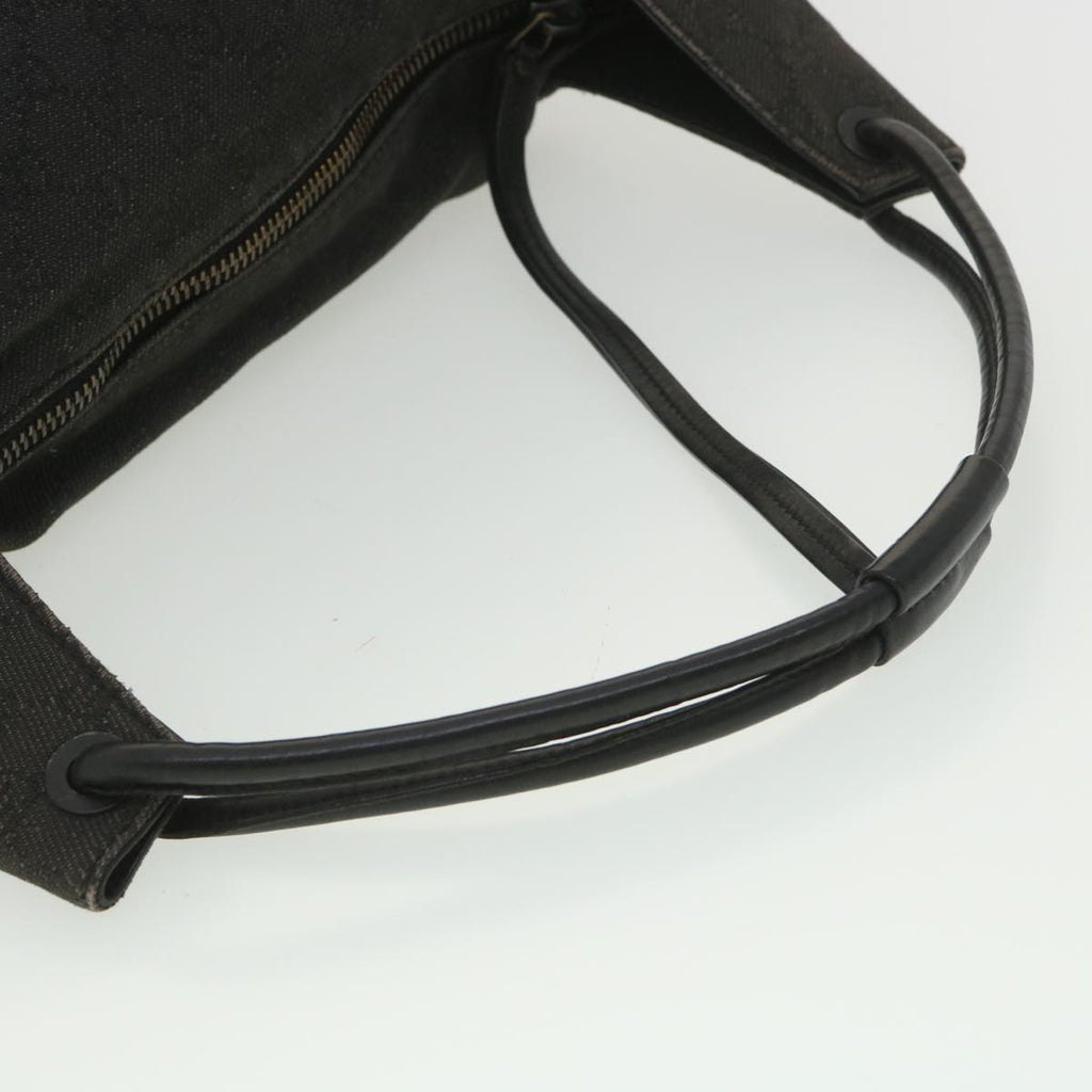 GUCCI GG Canvas Shoulder Bag Gray 101292 37374