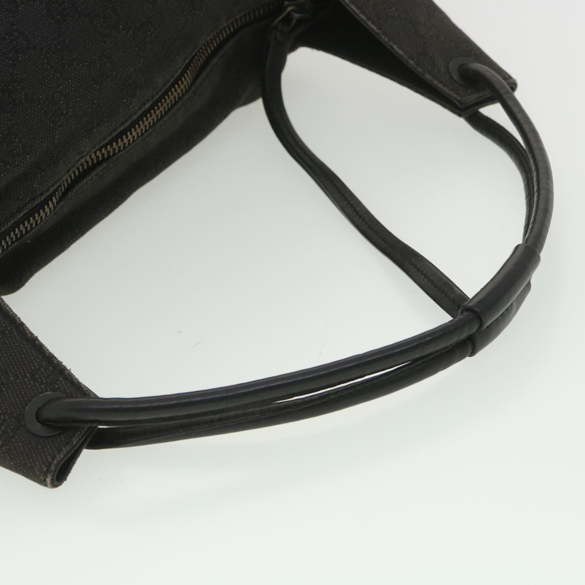 GUCCI GG Canvas Shoulder Bag Gray 101292 37374