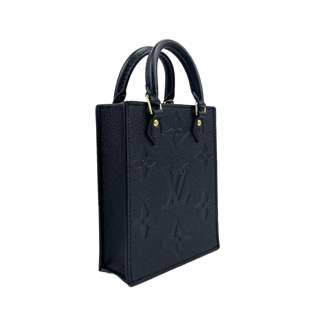 LOUIS VUITTON Petit Sac Plat Empreinte Black