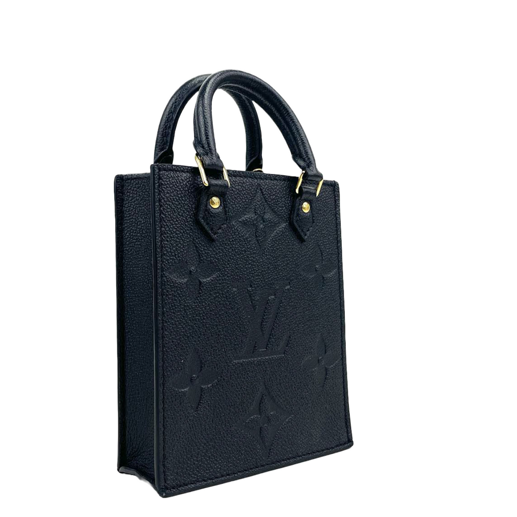 LOUIS VUITTON Petit Sac Plat Empreinte Black