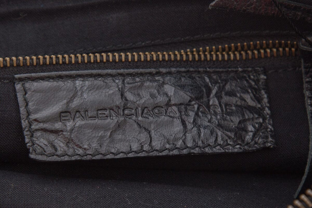 Balenciaga Black City Bag Wristlet