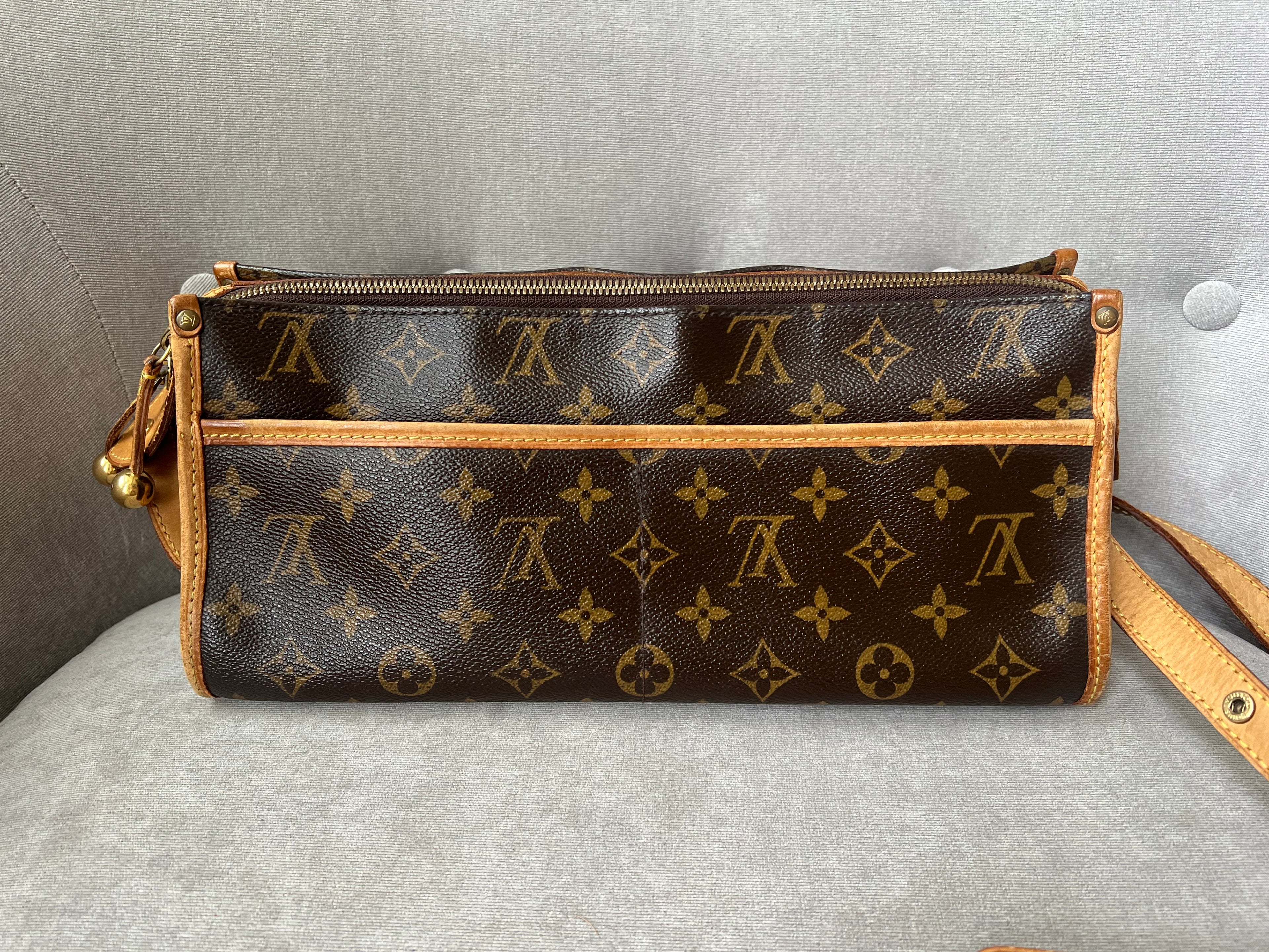 Louis Vuitton Popincourt with long strap in Monogram