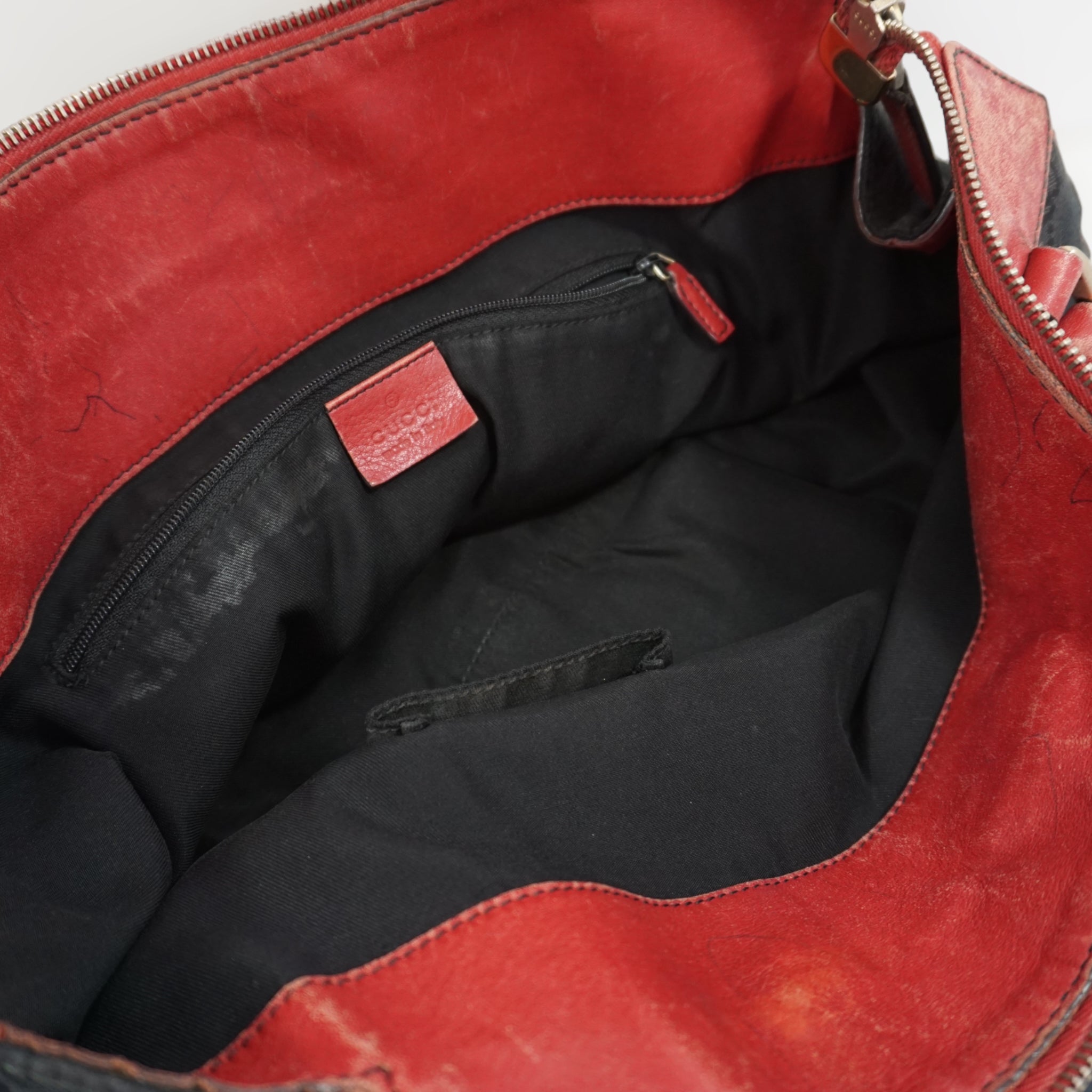 Gucci Sort og RÃƒÆ’Ã‚Â¸d Skuldertaske