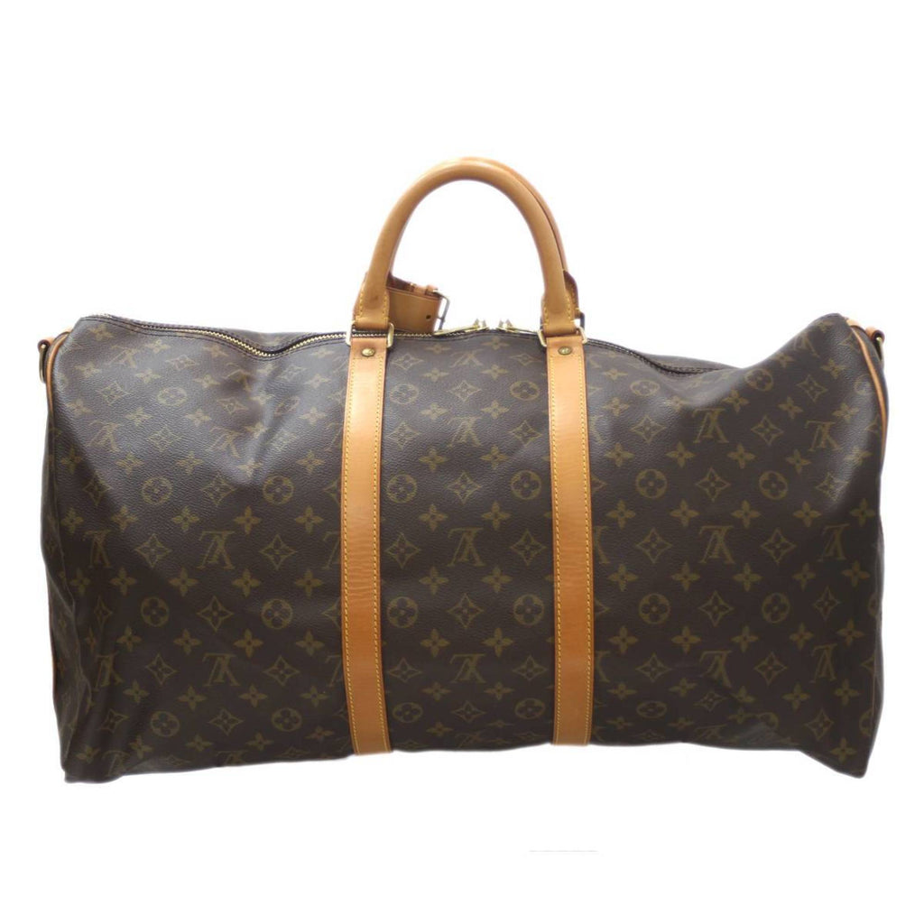 Louis Vuitton Keepall Bandouliere 55  Canvas Travel Bag ()