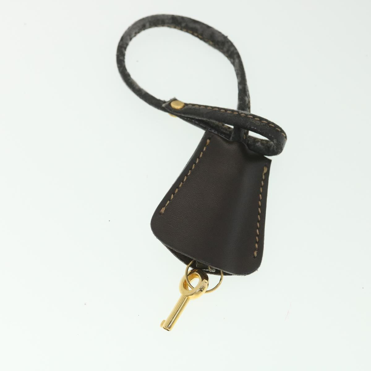 FENDI Zucca Canvas Vanity Cosmetic Pouch Black Brown 37617