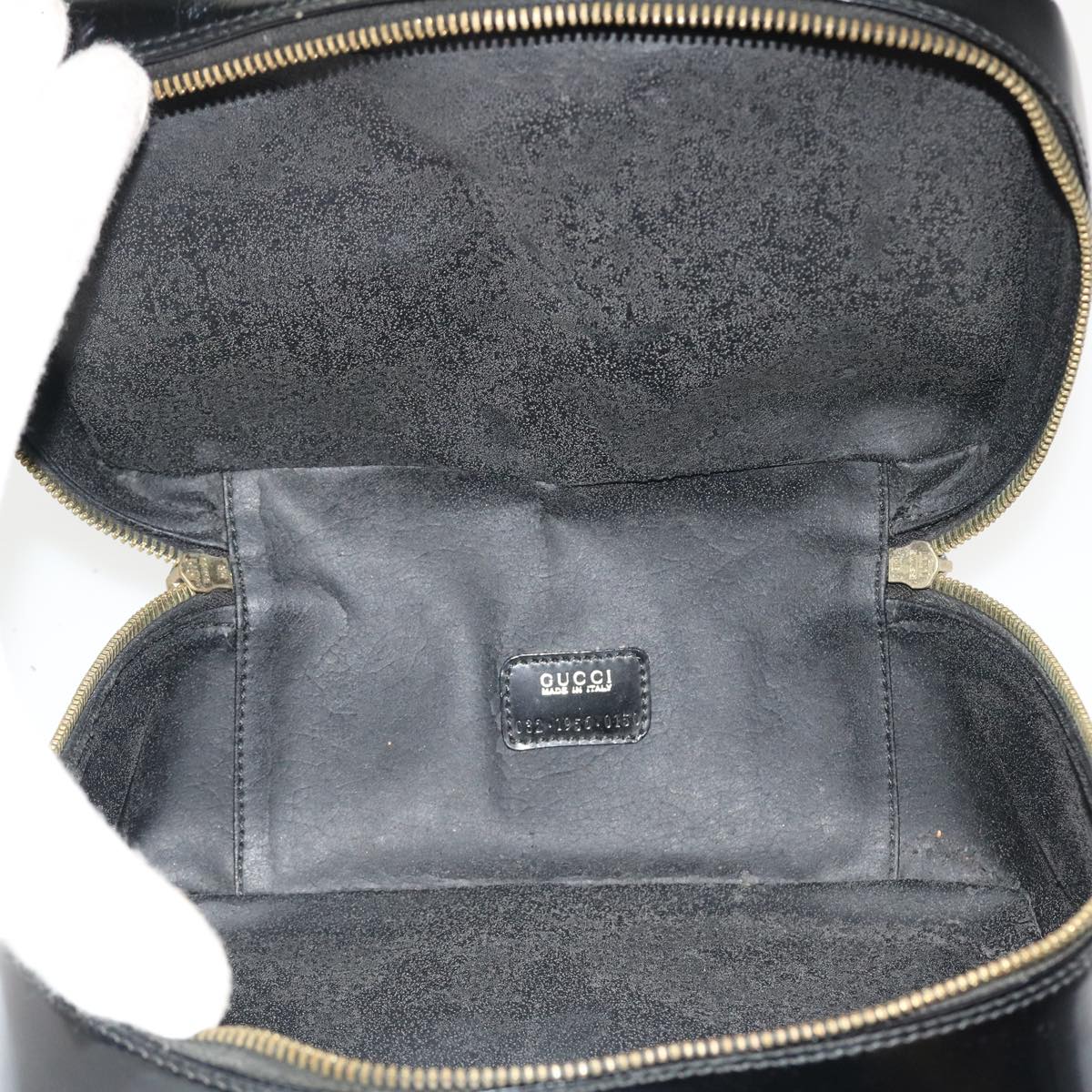GUCCI Pouch Leather Black 032.1956.0150 37626