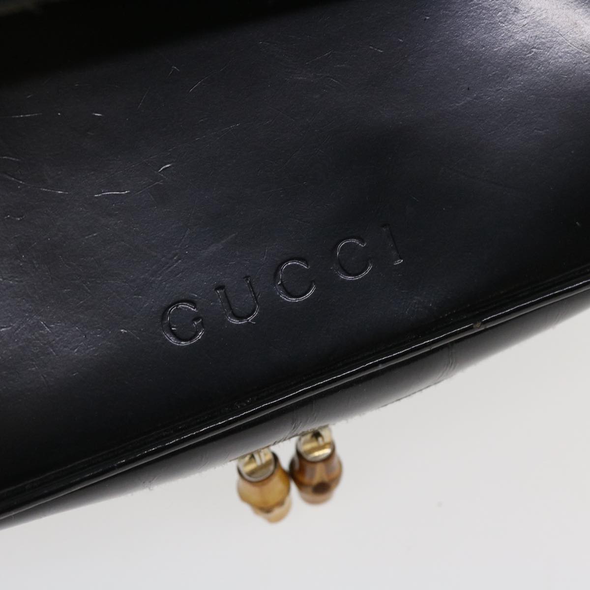 GUCCI Pouch Leather Black 032.1956.0150 37626