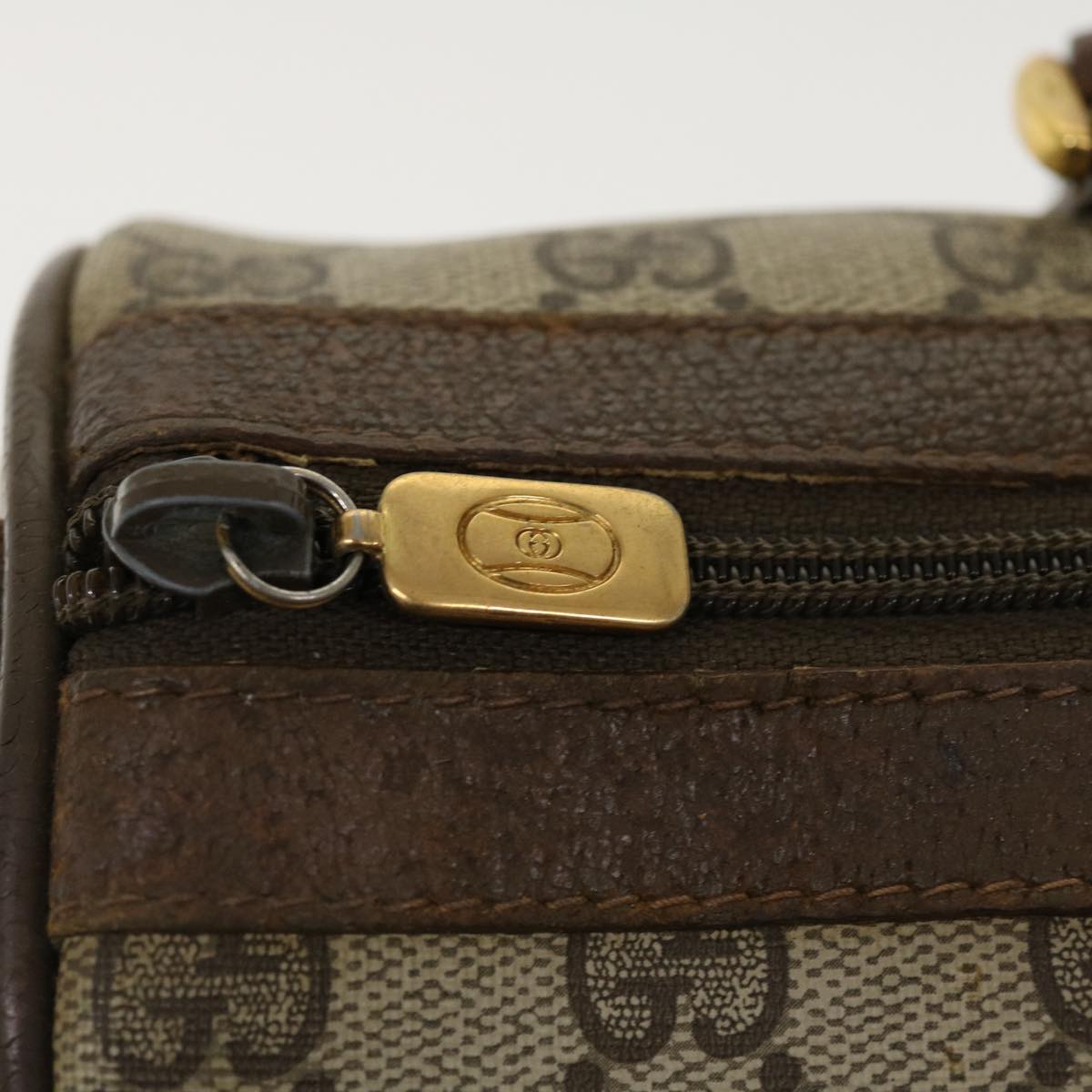 GUCCI GG Canvas Web Sherry Line Boston Bag Beige Red Green 69.02.007 37707