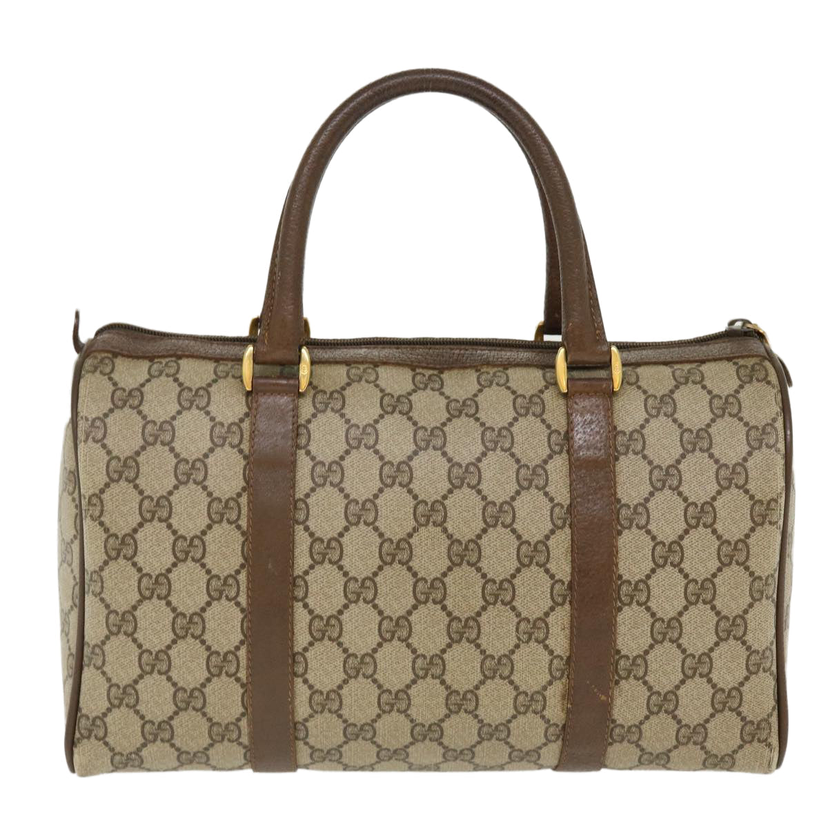 GUCCI GG Canvas Web Sherry Line Boston Bag Beige Red Green 69.02.007 37707