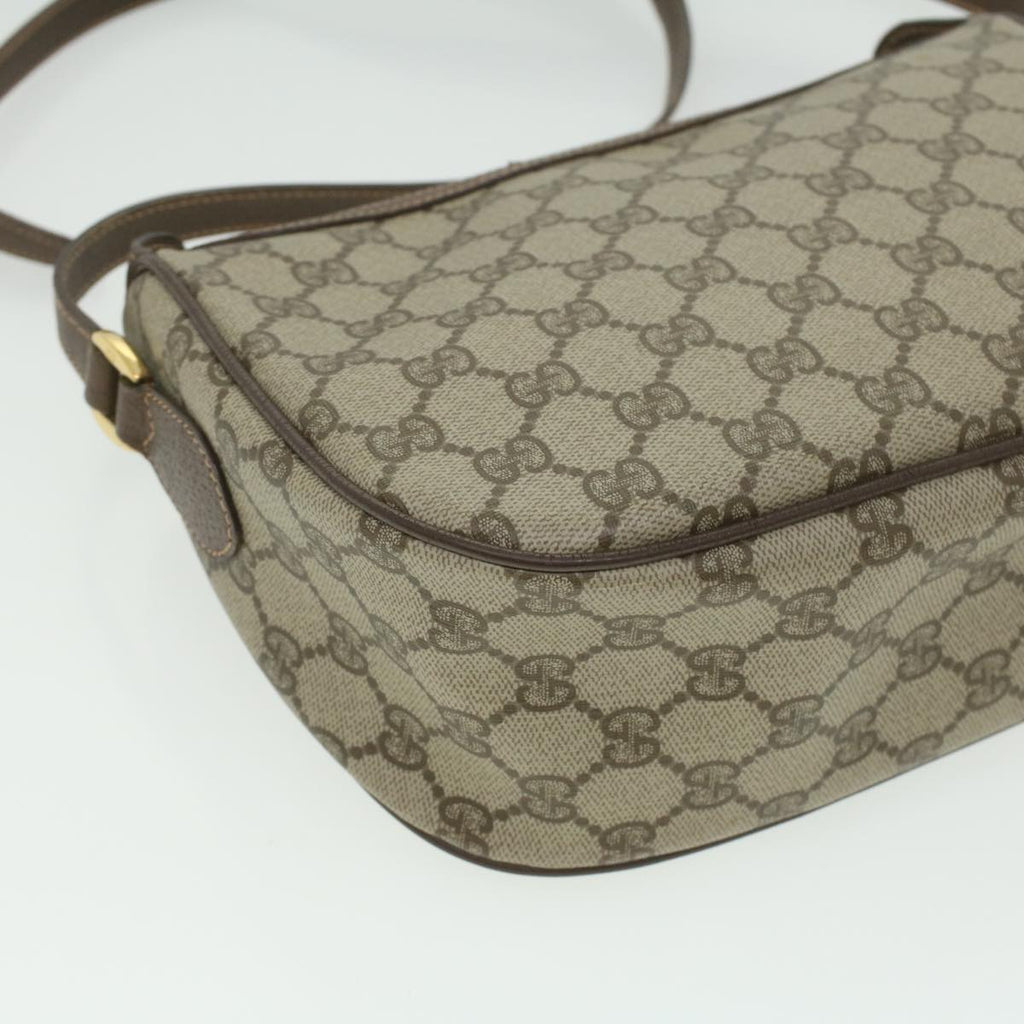 GUCCI GG Canvas Web Sherry Line Shoulder Bag Beige Red 89.02.032 37708