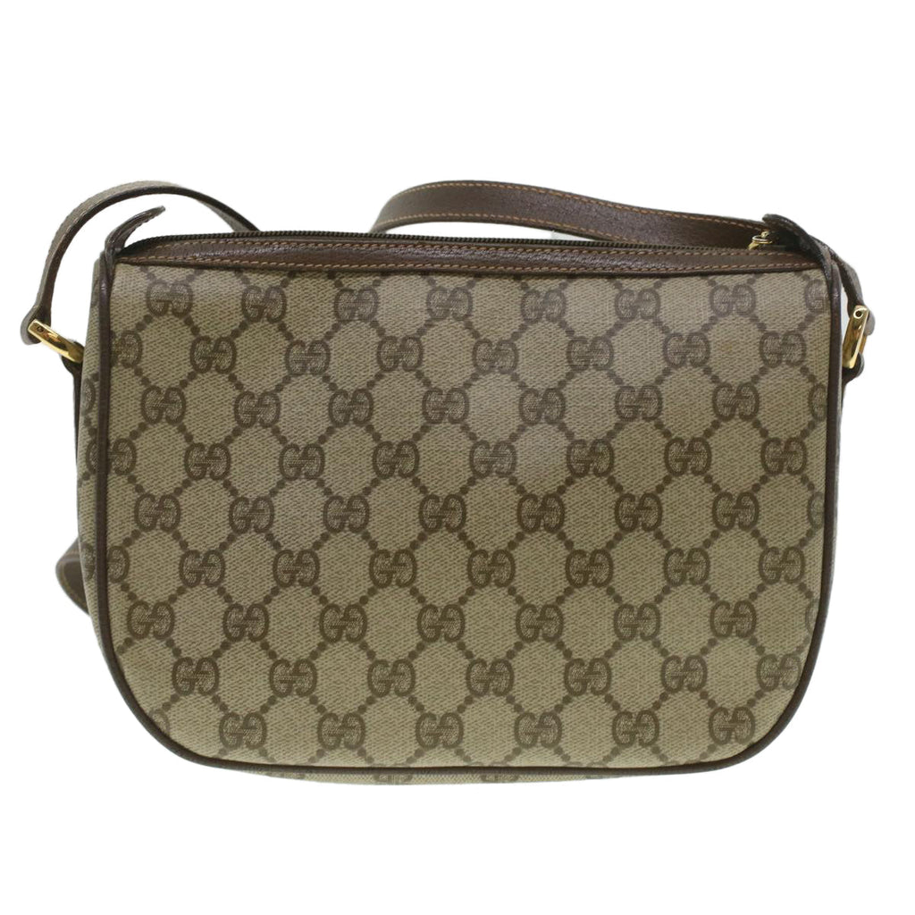 GUCCI GG Canvas Web Sherry Line Shoulder Bag Beige Red 89.02.032 37708