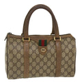 GUCCI GG Canvas Web Sherry Line Boston Bag Beige Red Green 40.02.006 37712