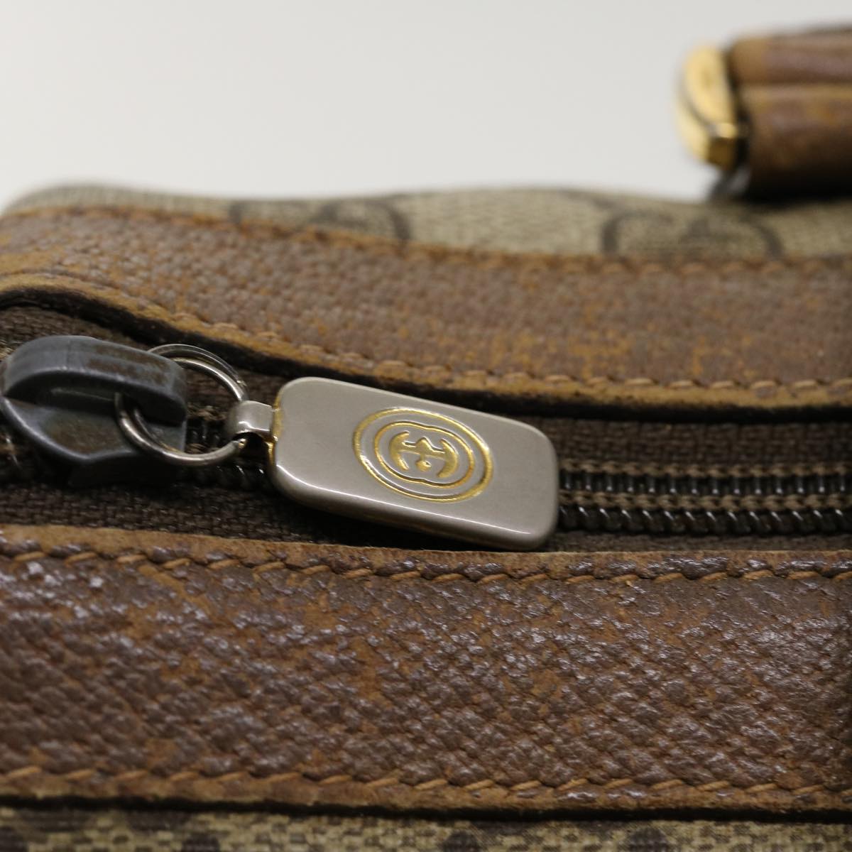 GUCCI GG Canvas Web Sherry Line Boston Bag Beige Red Green 40.02.006 37712