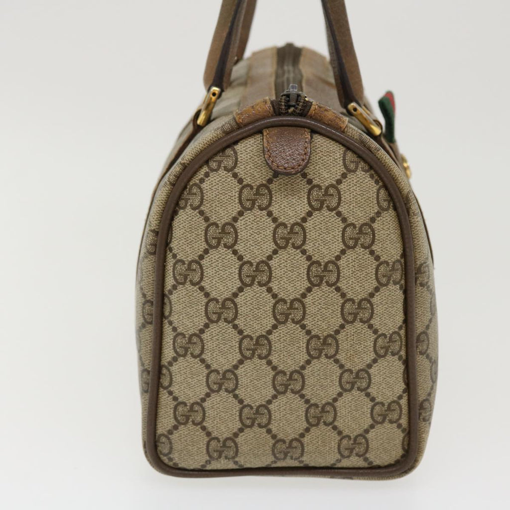 GUCCI GG Canvas Web Sherry Line Boston Bag Beige Red Green 40.02.006 37712