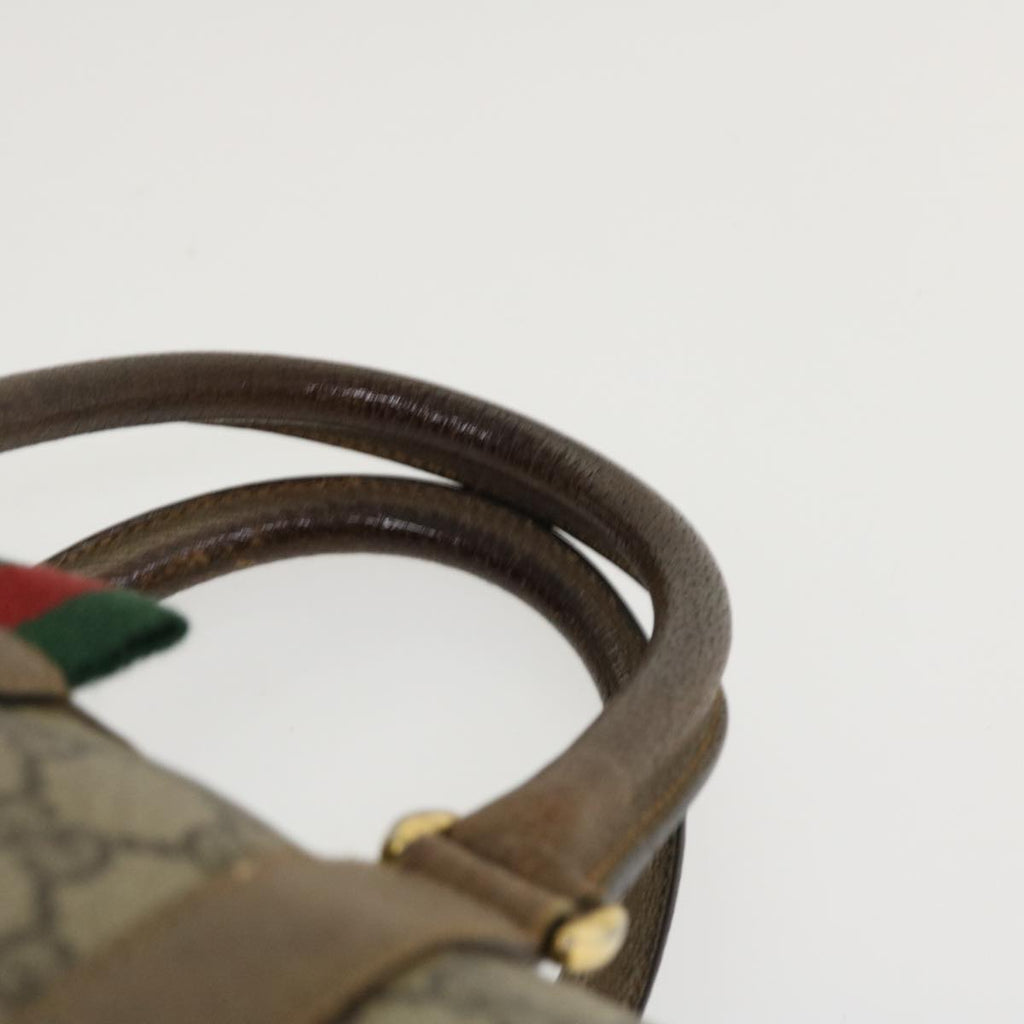 GUCCI GG Canvas Web Sherry Line Boston Bag Beige Red Green 40.02.006 37712