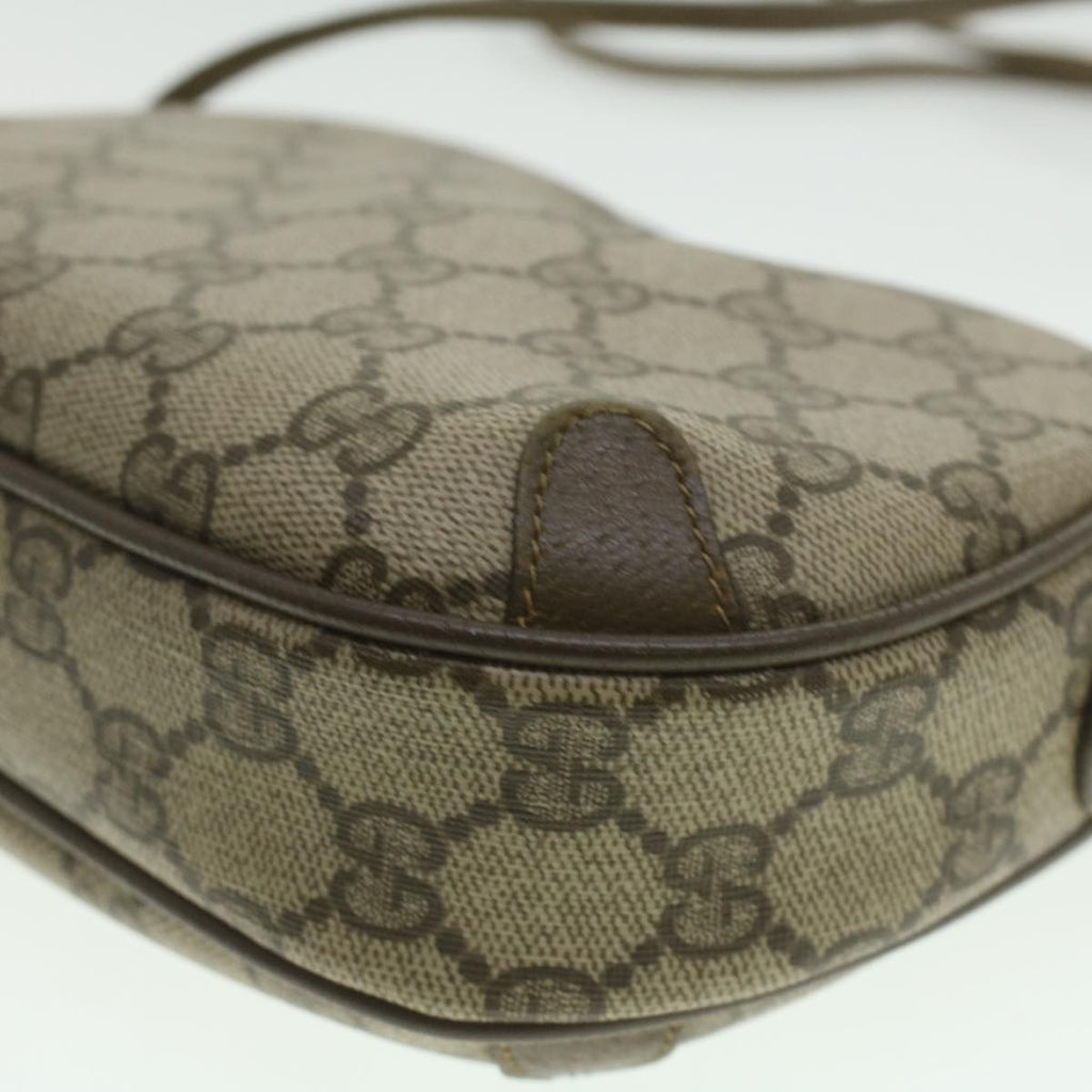 GUCCI GG Canvas Web Sherry Line Shoulder Bag Beige Red 89.02.066 37720