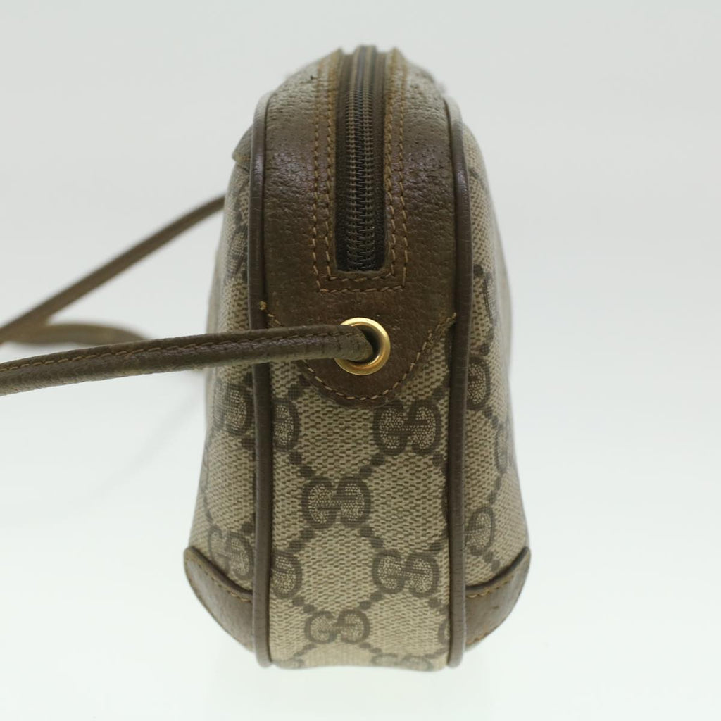 GUCCI GG Canvas Web Sherry Line Shoulder Bag Beige Red 89.02.066 37720