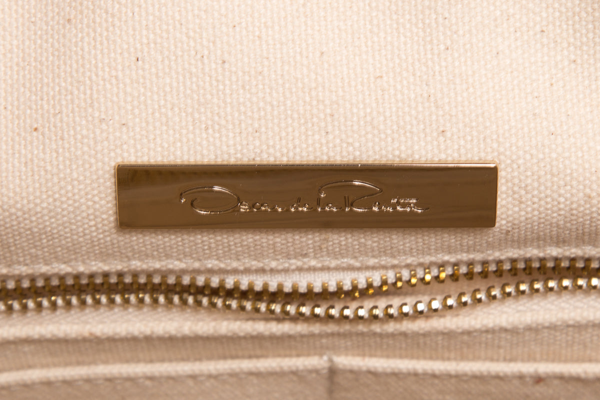 Oscar de la Renta Off White Tote