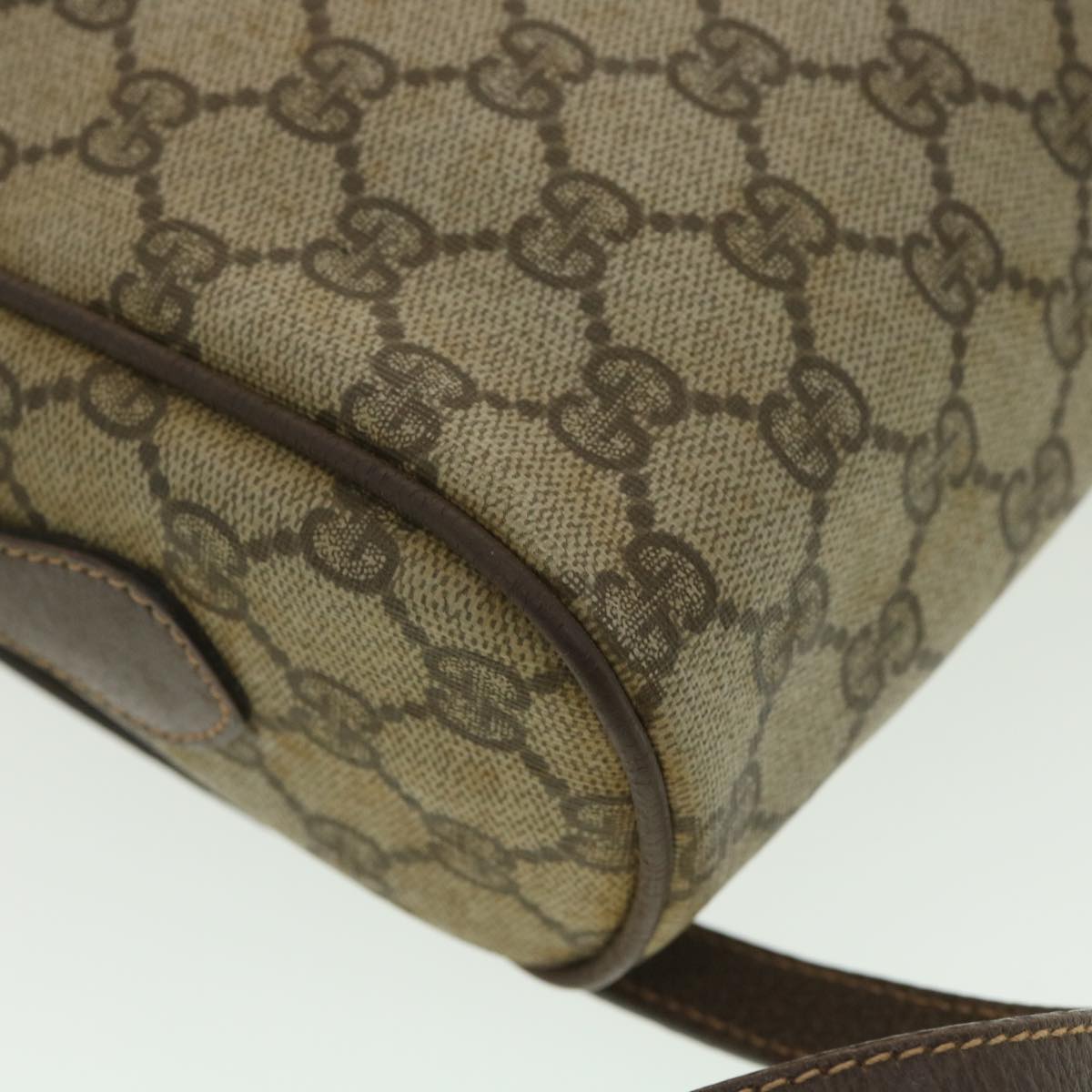 GUCCI GG Canvas Web Sherry Line Shoulder Bag Beige Red Green 001.113 37792