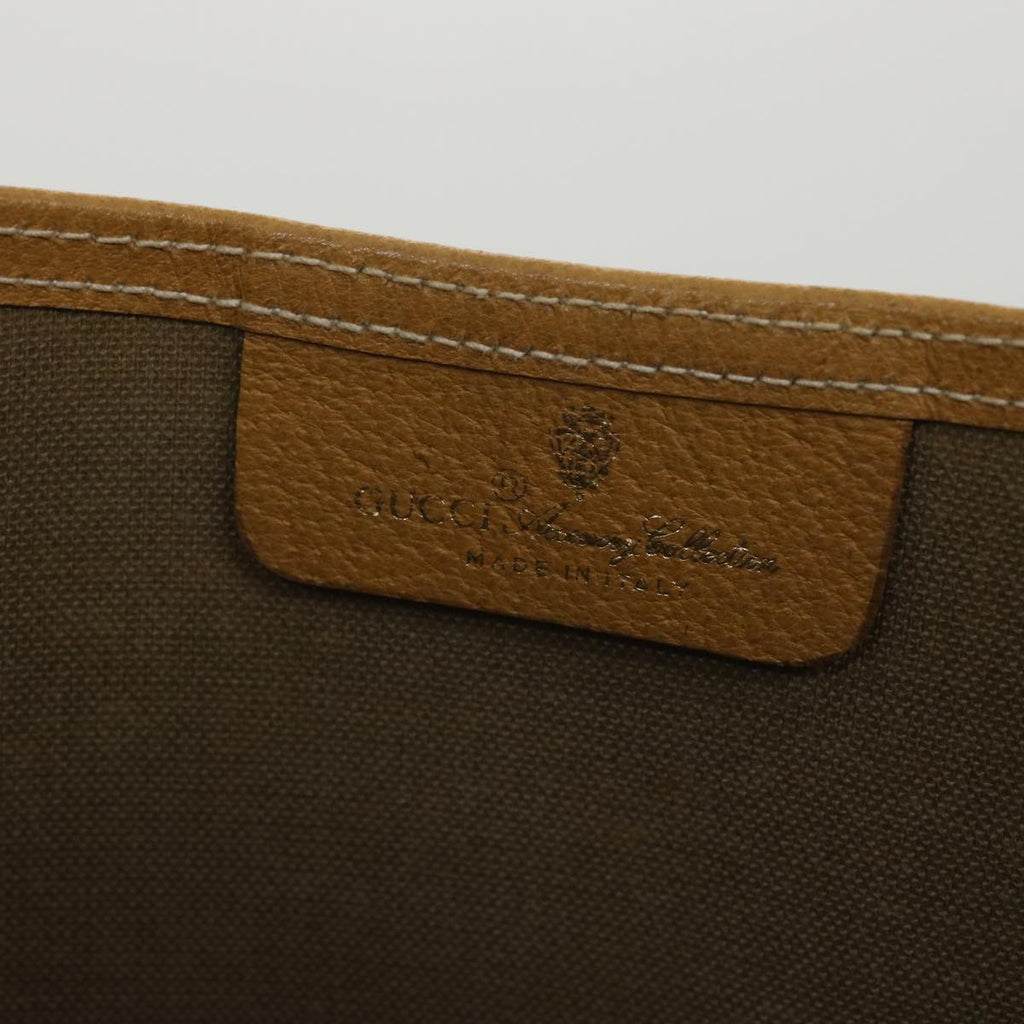 GUCCI Micro GG Canvas Web Sherry Line Shoulder Bag Beige Red 40.02. 37808