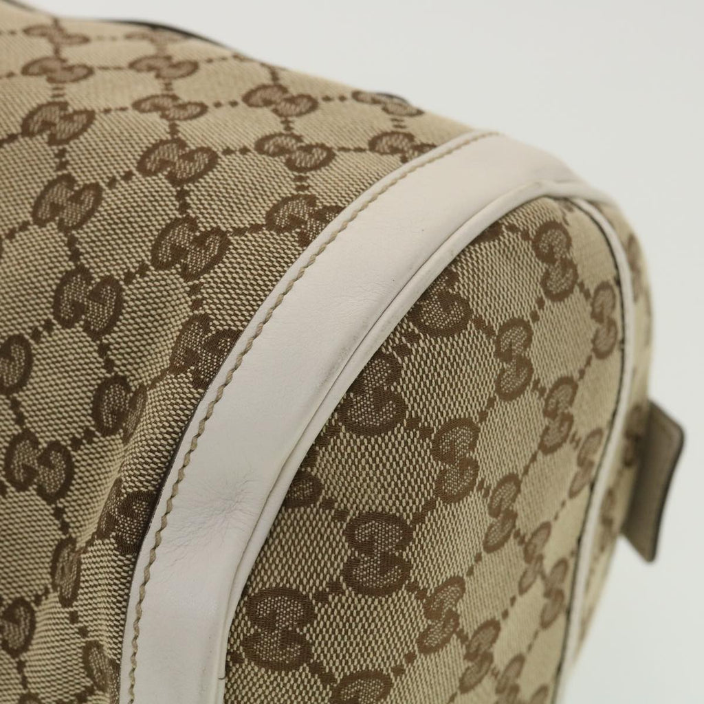 GUCCI GG Canvas Hand Bag Beige White 189825 37810