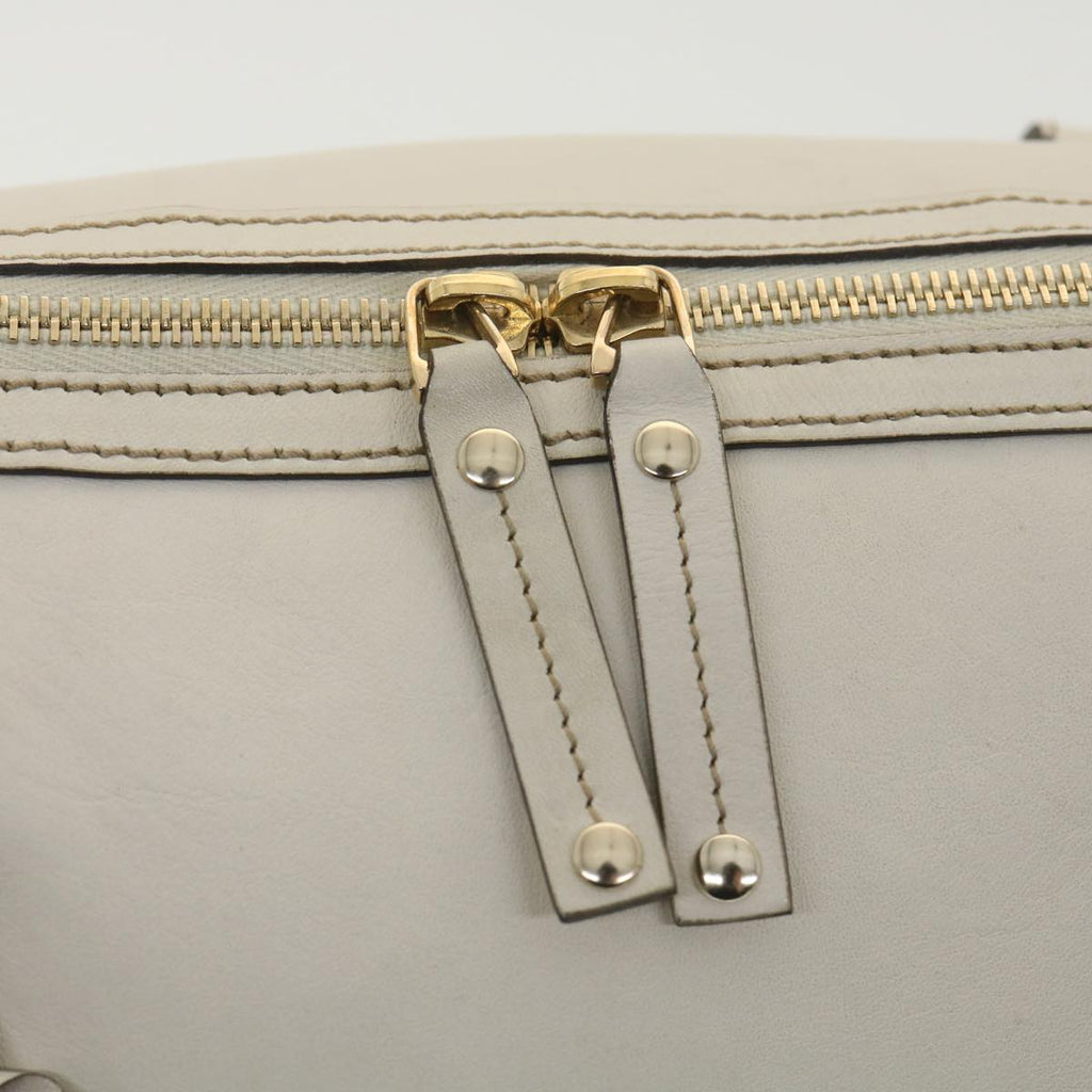 GUCCI GG Canvas Hand Bag Beige White 189825 37810