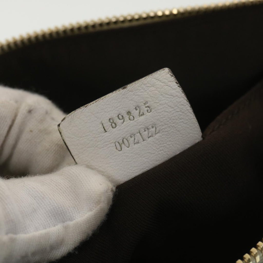 GUCCI GG Canvas Hand Bag Beige White 189825 37810