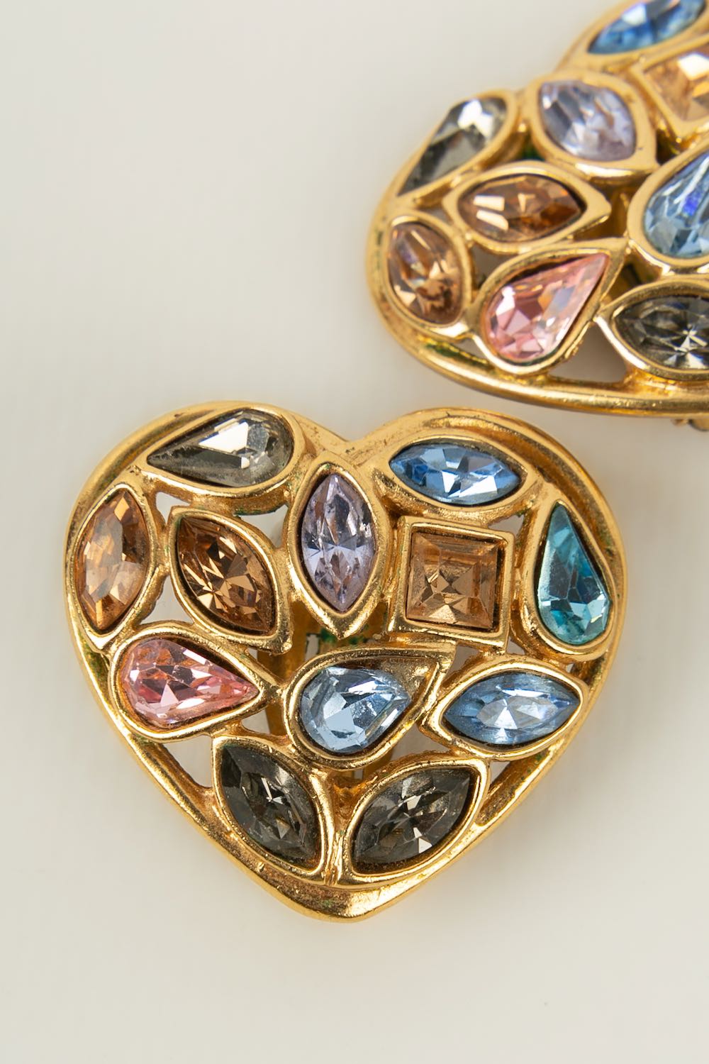 Boucles d'oreilles "coeur" Yves Saint Laurent