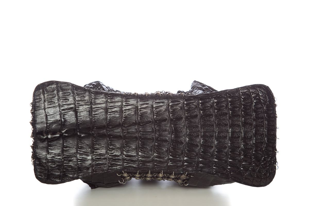 Clara Kasavina Black Crocodile Hand Bag